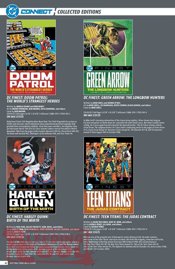 DC Comics Full December 2024 Solicits & Solicitations
