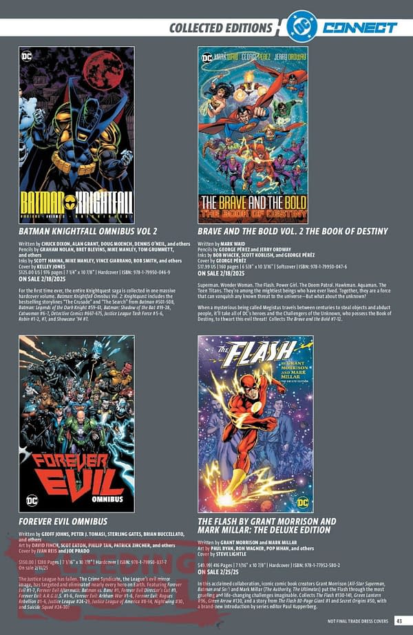 DC Comics Full December 2024 Solicits & Solicitations