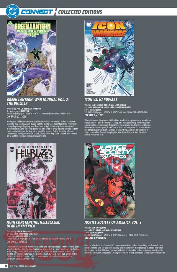 DC Comics Full December 2024 Solicits & Solicitations
