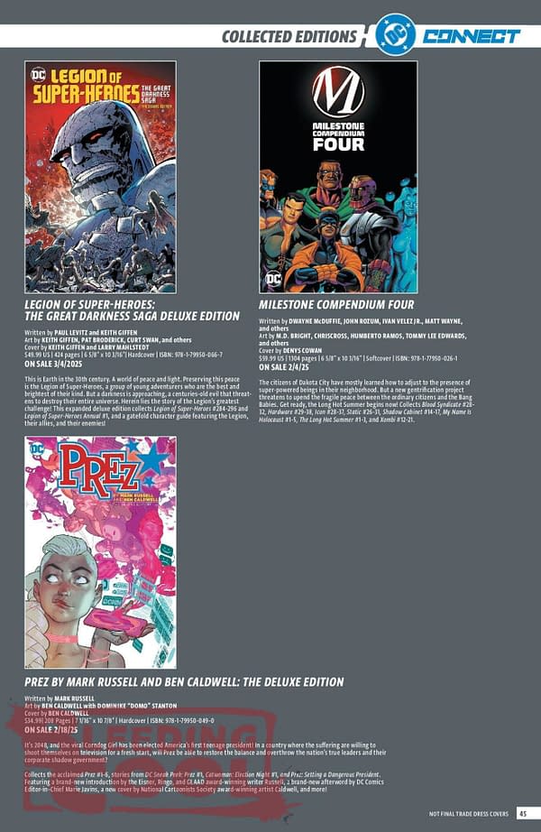 DC Comics Full December 2024 Solicits & Solicitations