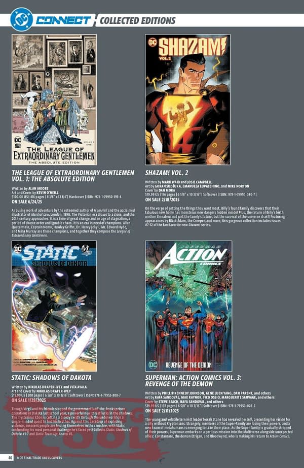 DC Comics Full December 2024 Solicits & Solicitations