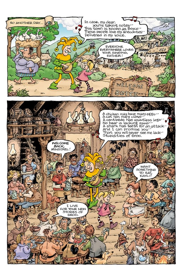 Interior preview page from GROO: MINSTREL MELODIES #2 CARRIE STRACHAN COVER