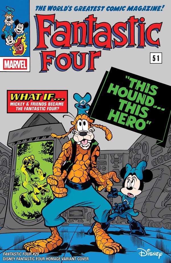 Mickey Mouse & Goofy Do The Fantatsic Four