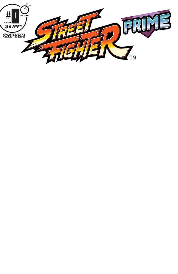 Cover image for STREET FIGHTER PRIME #0 CVR D BLANK SKETCH