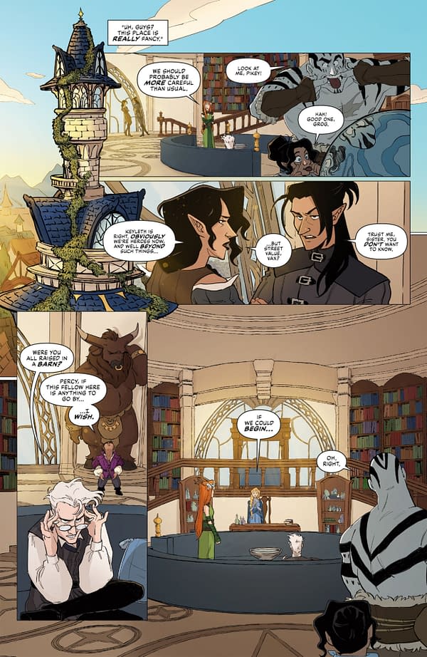 Interior preview page from CRITICAL ROLE: VOX MACHINA ORIGINS IV #4 DIANA SOUSA COVER