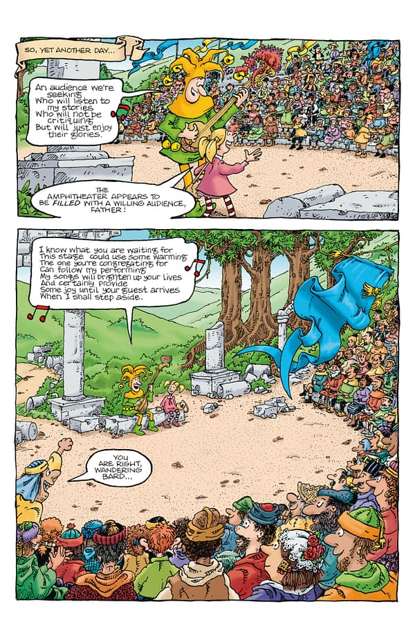 Interior preview page from GROO: MINSTREL MELODIES #3 CARRIE STRACHAN COVER