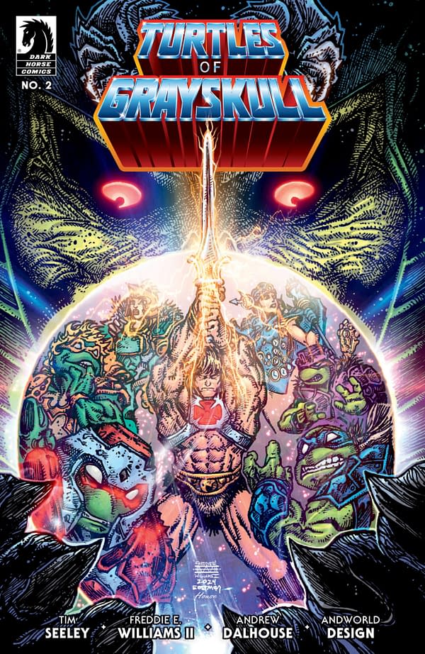 Cover image for Masters of the Universe/Teenage Mutant Ninja Turtles: Turtles of Grayskull #2 (CVR B) (Freddie E. Williams II)