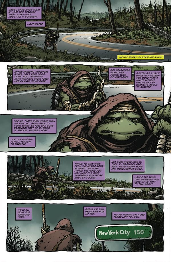 Interior preview page from TEENAGE MUTANT NINJA TURTLES #4 RAFAEL ALBUQUERQUE COVER