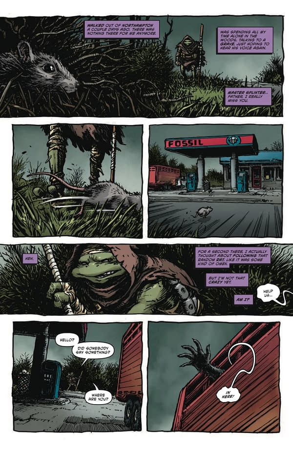 Interior preview page from TEENAGE MUTANT NINJA TURTLES #4 RAFAEL ALBUQUERQUE COVER