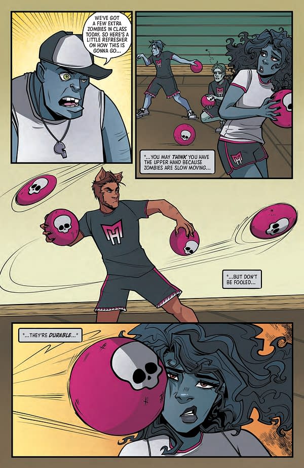 Interior preview page from MONSTER HIGH: NEW SCAREMESTER #4 ARIELLE JOVELLANOS COVER