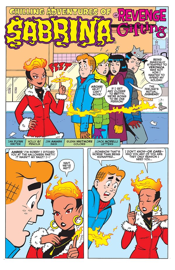 Interior preview page from Archie Christmas Spectacular 2024 #1