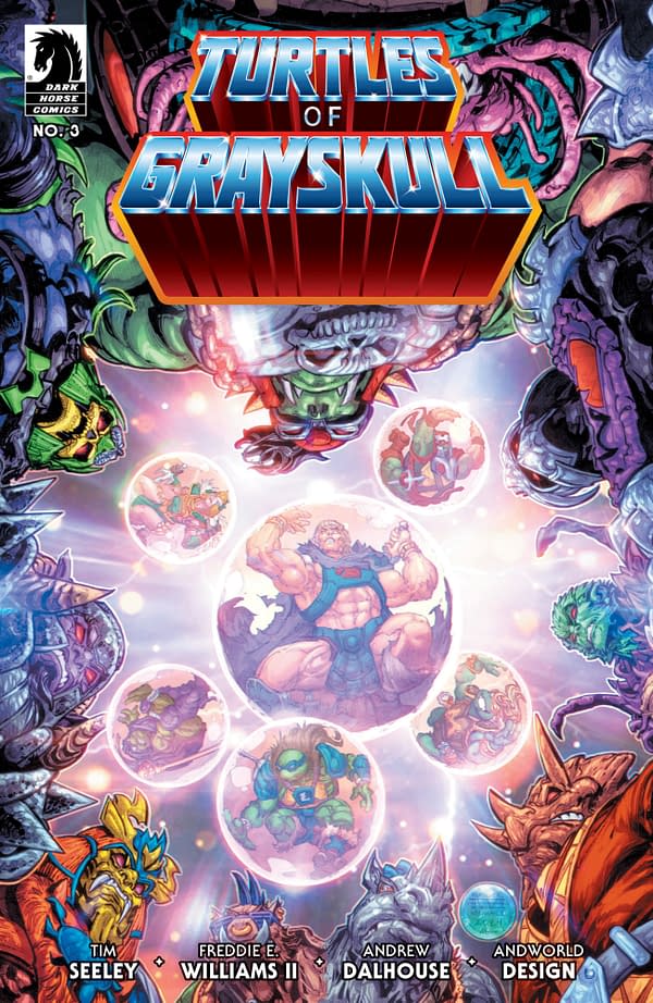 Cover image for MOTU/TMNT: TURTLES OF GRAYSKULL #3 ANDWORLD DESIGN COVER