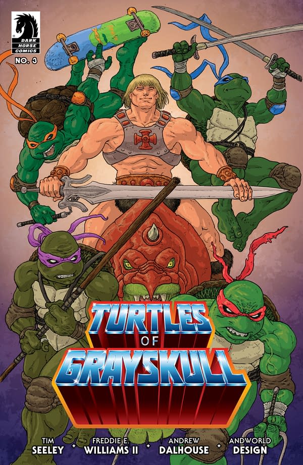 Cover image for Masters of the Universe/Teenage Mutant Ninja Turtles: Turtles of Grayskull #3 (CVR C) (Ramon Villalobos)