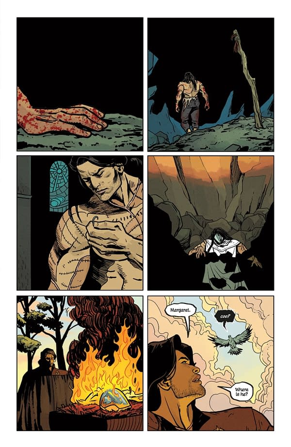 Interior preview page from ODDLY PEDESTRIAN LIFE OF CHRISTOPHER CHAOS #15 MIQUEL MUERTO COVER