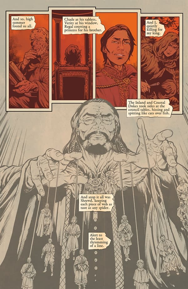 Interior preview page from ASSASSIN'S APPRENTICE III #3 JORDIE BELLAIRE COVER