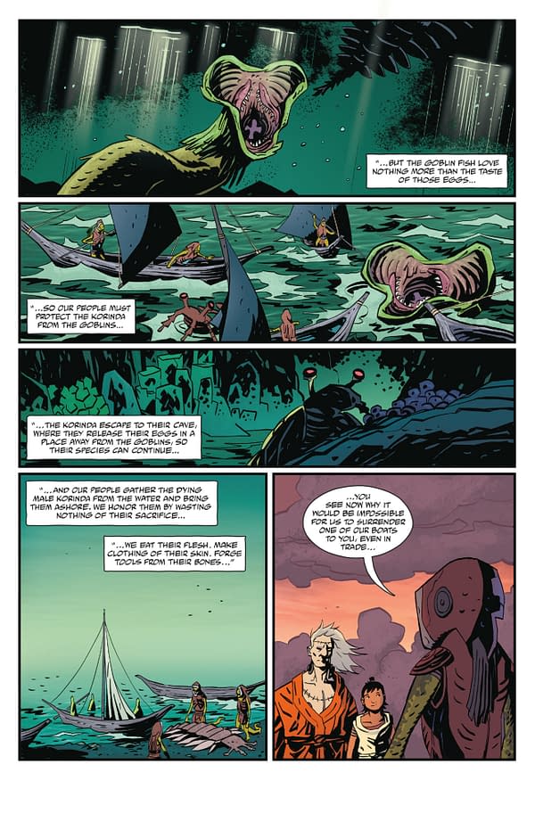 Interior preview page from FRANKENSTEIN: NEW WORLD - THE SEA OF FOREVER #1 PETER BERGTING COVER