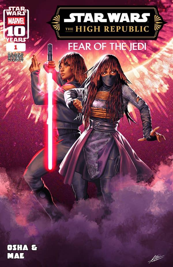 Cover image for STAR WARS: THE HIGH REPUBLIC - FEAR OF THE JEDI #1 MATEUS MANHANINI BLACK HISTORY MONTH VARIANT