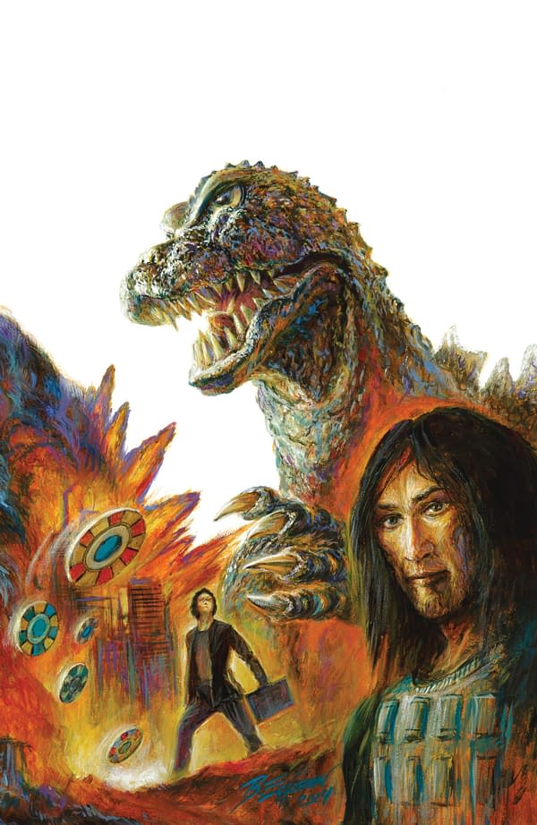 Cover image for Godzilla: Heist #1 Variant RI (25) (Eggleton Full Art)