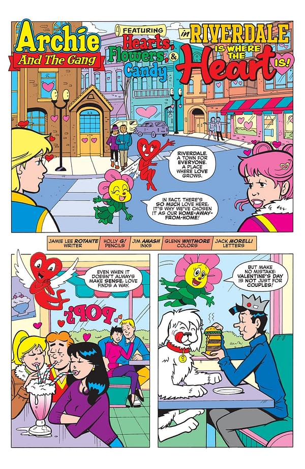 Interior preview page from Archie's Valentine's Day Spectactular #1