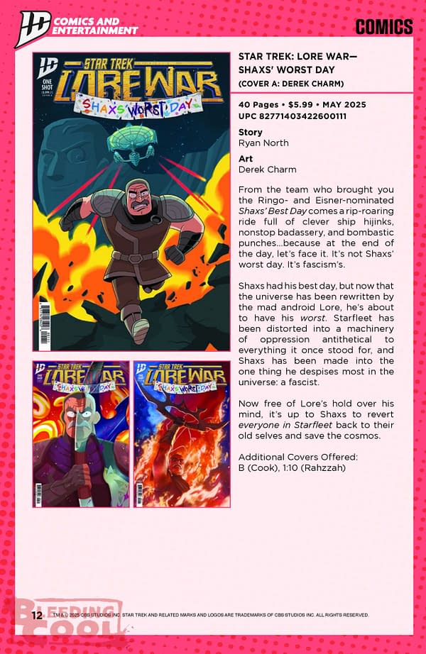 IDW May 2025 Solicits