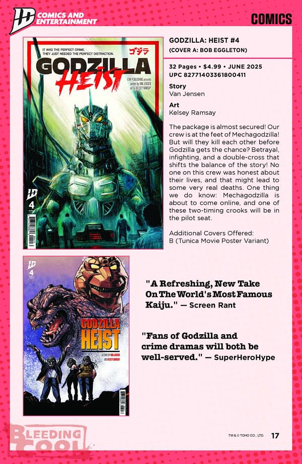 IDW May 2025 Solicits