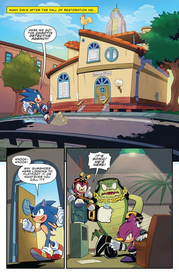 Interior preview page from SONIC THE HEDGEHOG #76 THOMAS ROTHLISBERGER COVER