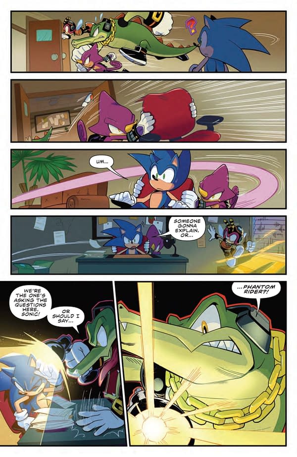 Interior preview page from SONIC THE HEDGEHOG #76 THOMAS ROTHLISBERGER COVER