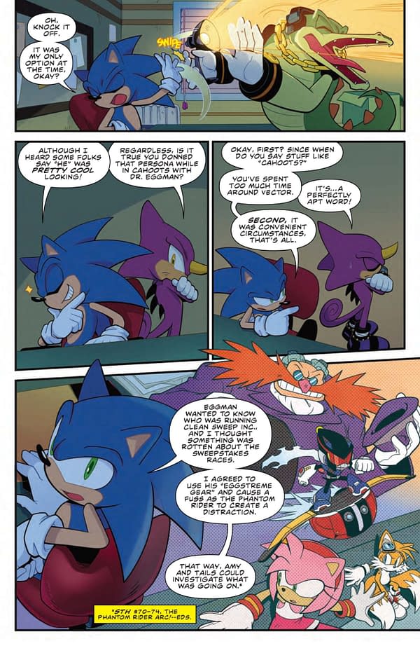 Interior preview page from SONIC THE HEDGEHOG #76 THOMAS ROTHLISBERGER COVER