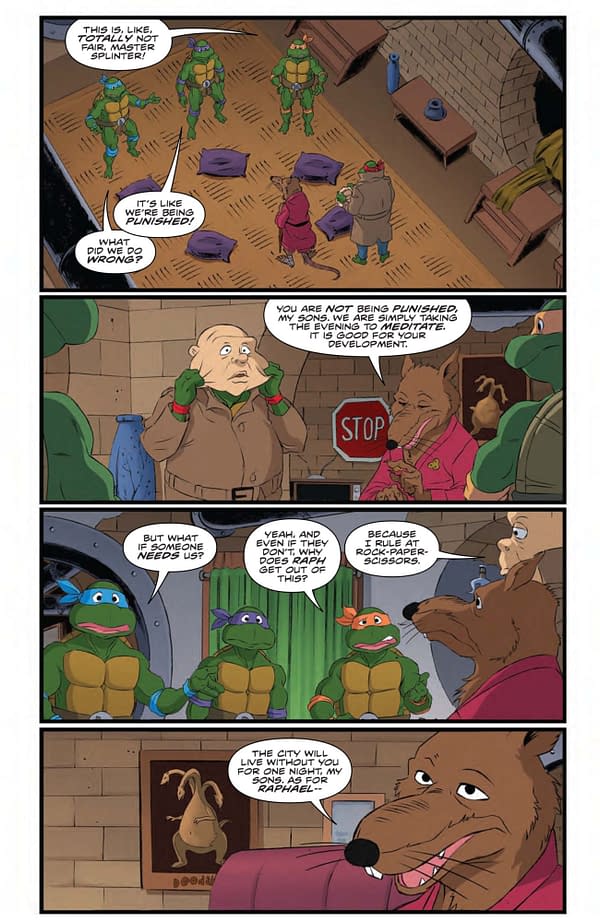 Interior preview page from TMNT: SATURDAY MORNING ADVENTURES CONTINUED #21 DAN SCHOENING COVER