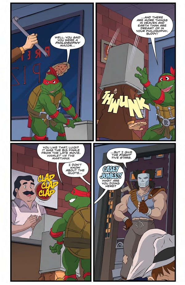 Interior preview page from TMNT: SATURDAY MORNING ADVENTURES CONTINUED #21 DAN SCHOENING COVER