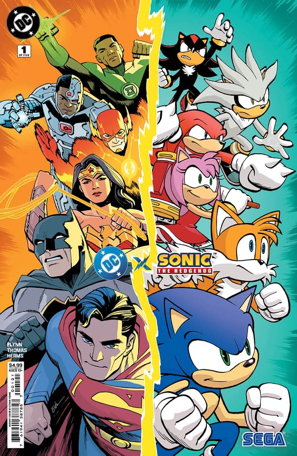 Cover image for DC x Sonic the Hedgehog #1