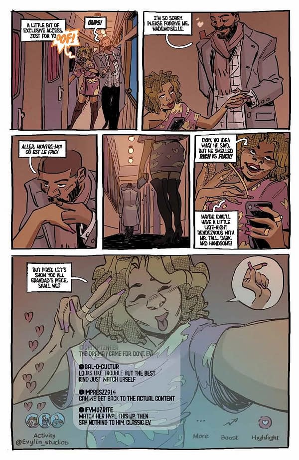 Interior preview page from Bronze Faces #2