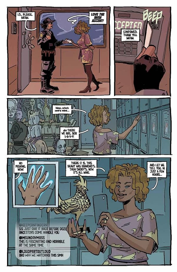 Interior preview page from Bronze Faces #2