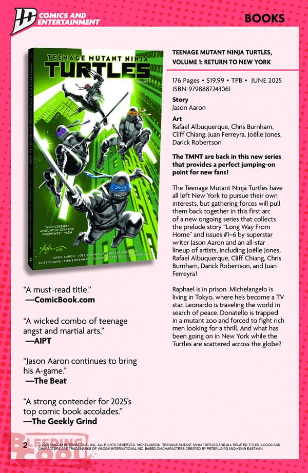 IDW June 2025 Solicits