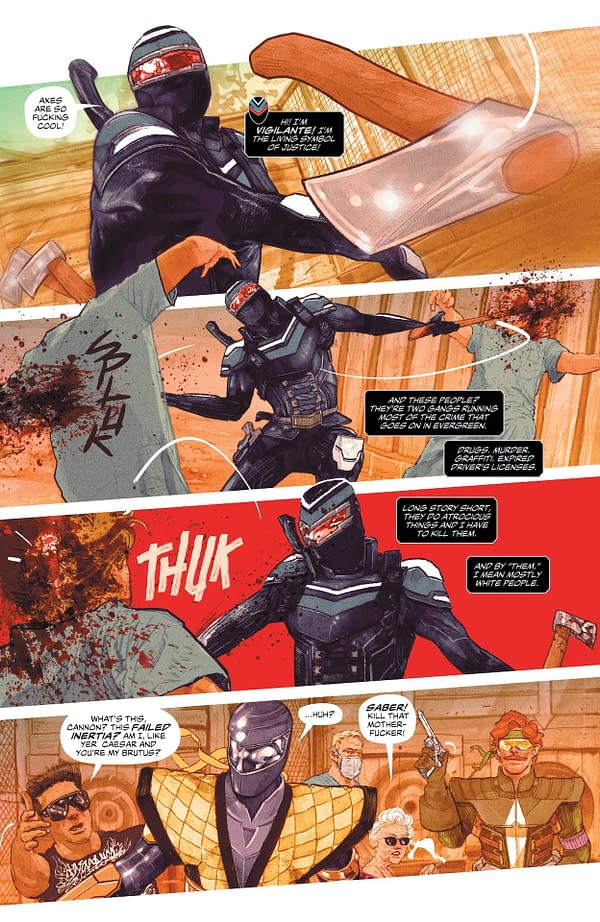 Interior preview page from Peacemaker Presents: The Vigilante/Eagly Double Feature #1