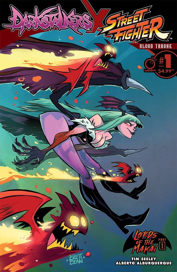 Cover image for DARKSTALKERS X STREET FIGHTER BLOOD THRONE #1 CVR B