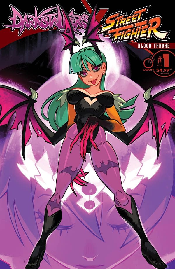 Cover image for DARKSTALKERS X STREET FIGHTER BLOOD THRONE #1 CVR D 5 COPY (