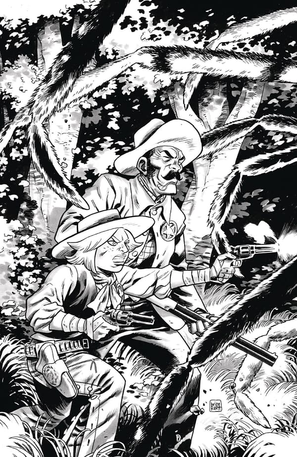 Cover image for SIXTH GUN ROAD TO THE SIX #0 CVR D 20 COPY INCV B&W HURTT