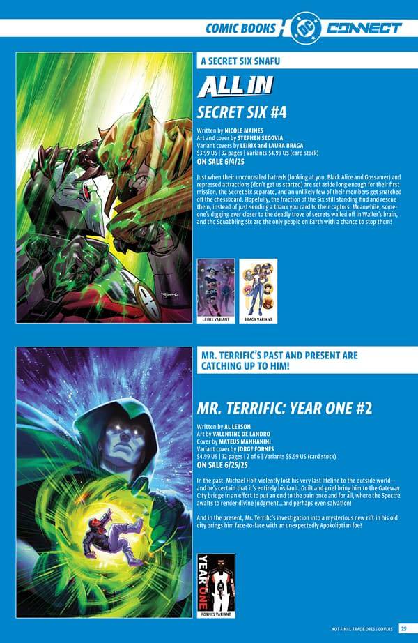 The Full DC Comics June 2025 Solicits... More Than Just Batman