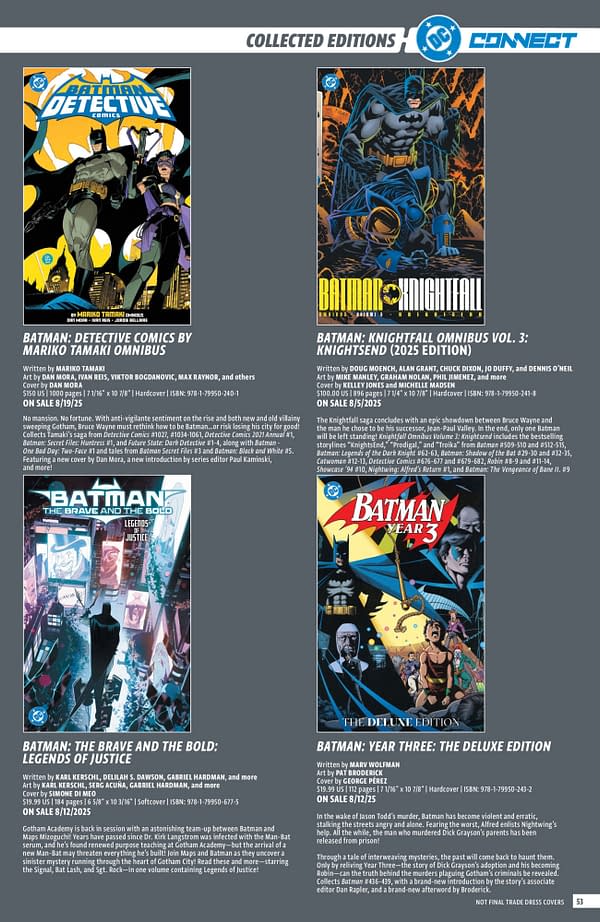 The Full DC Comics June 2025 Solicits... More Than Just Batman