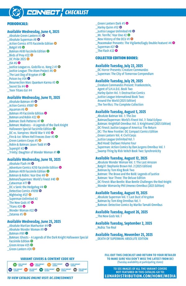 The Full DC Comics June 2025 Solicits... More Than Just Batman