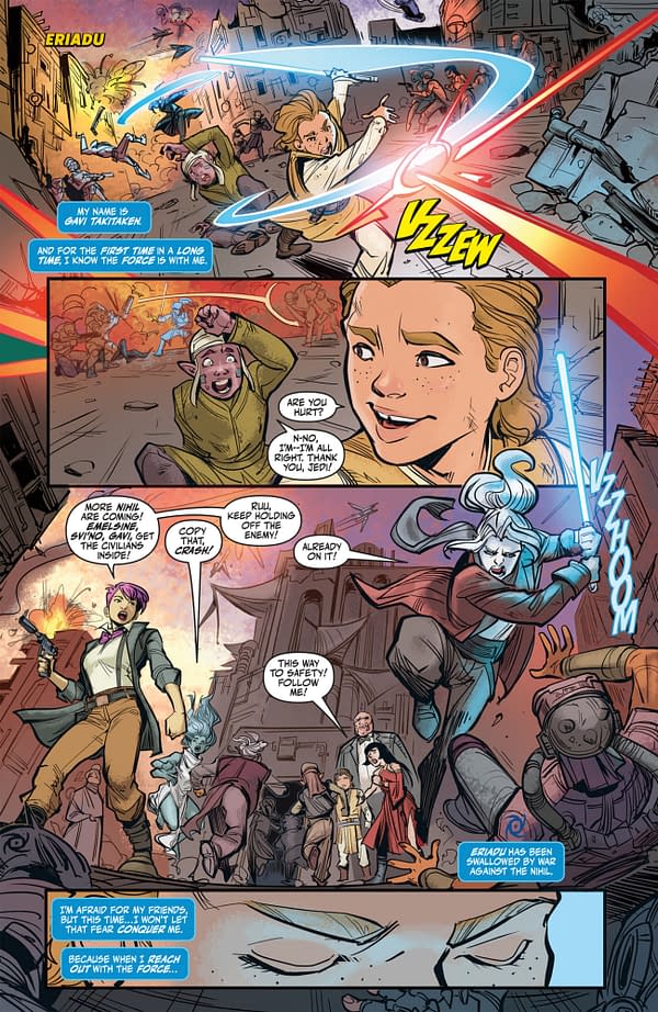 Interior preview page from STAR WARS: THE BATTLE OF ERIADU COMICRAFT COVER