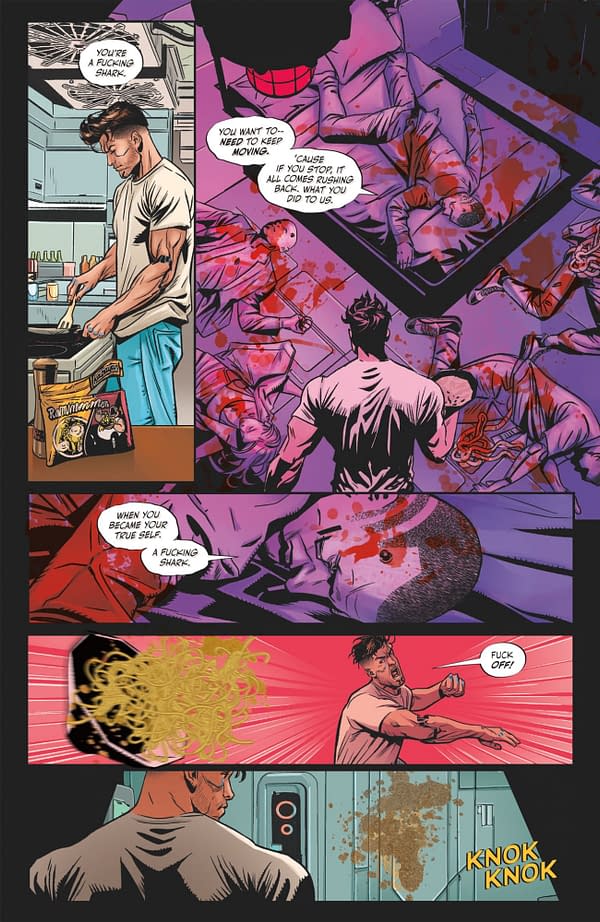 Interior preview page from CYBERPUNK 2077: PSYCHO SQUAD #3 FRANK CVETKOVIC COVER