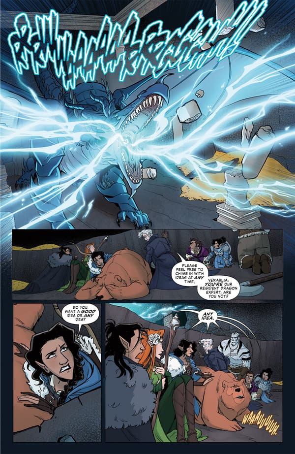 Interior preview page from CRITICAL ROLE: VOX MACHINA ORIGINS IV #6 ADRIANA MAHER COVER