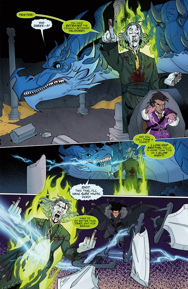 Interior preview page from CRITICAL ROLE: VOX MACHINA ORIGINS IV #6 ADRIANA MAHER COVER