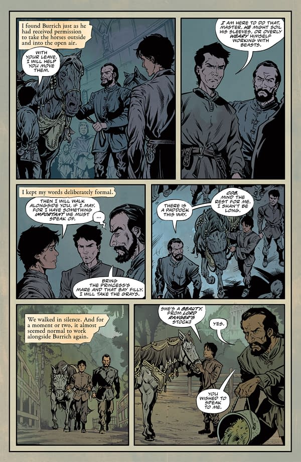Interior preview page from ASSASSIN'S APPRENTICE III #5 JORDIE BELLAIRE COVER