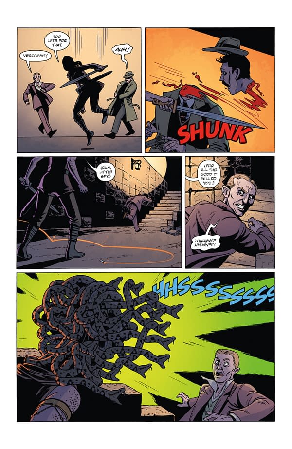 Interior preview page from LADY BALTIMORE: THE DAUGHTERS OF MEDUSA #1 MICHELLE MADSEN COVER