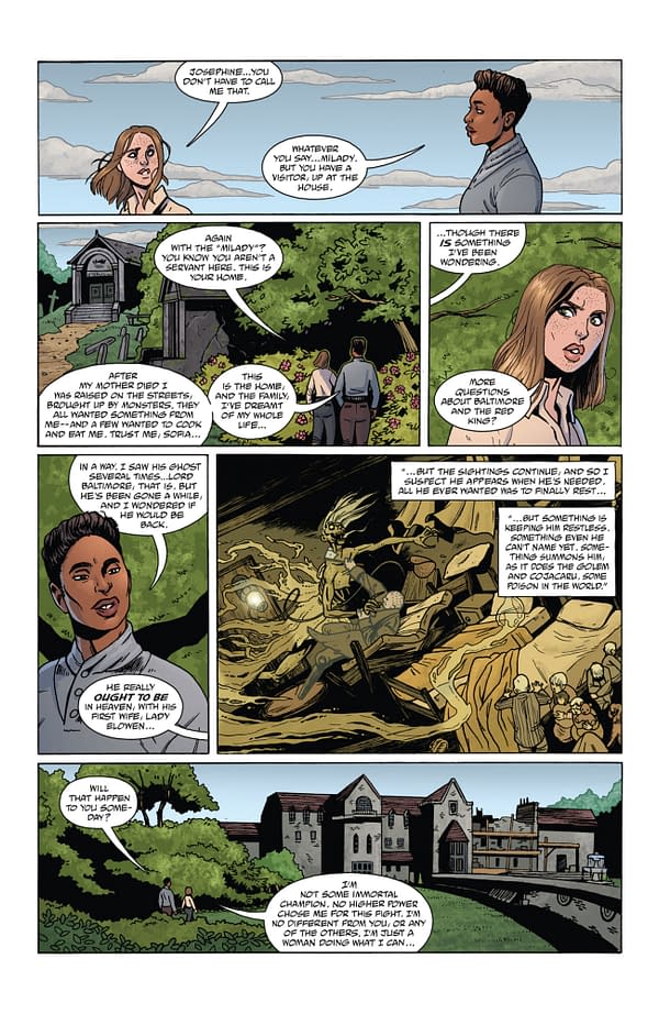 Interior preview page from LADY BALTIMORE: THE DAUGHTERS OF MEDUSA #1 MICHELLE MADSEN COVER