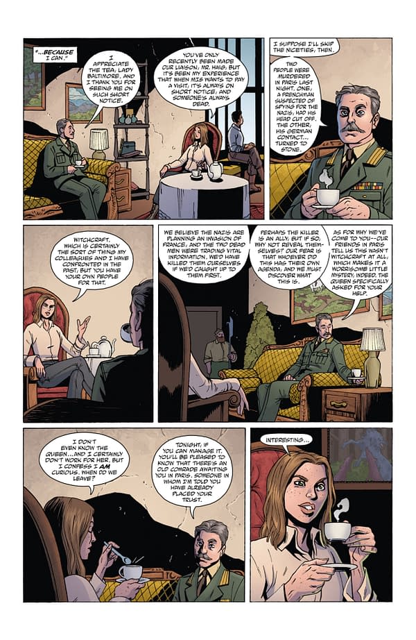 Interior preview page from LADY BALTIMORE: THE DAUGHTERS OF MEDUSA #1 MICHELLE MADSEN COVER