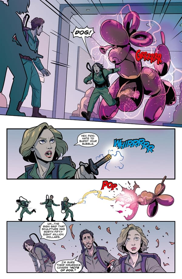 Interior preview page from GHOSTBUSTERS: DEAD MAN'S CHEST #1 JIMMY BETANCOURT COVER